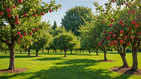 Plan d'un verger diversifié avec arbres fruitiers résistants au froid