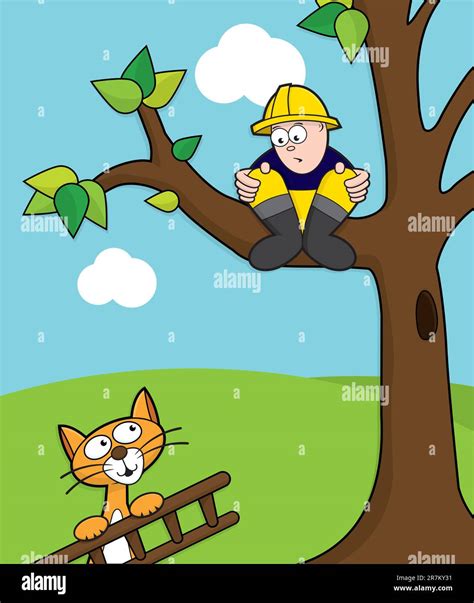 Sauvetage de chat dans un arbre