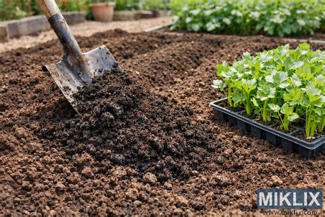 Illustration d'un sol bien préparé avec du compost