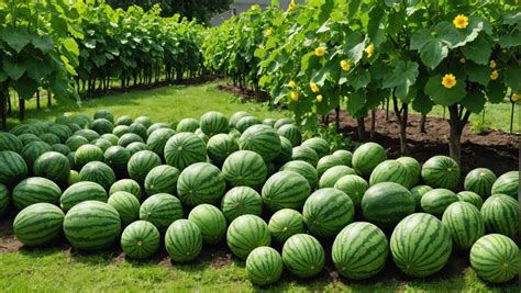 Champ de melons gorgé d'eau dans l'Hérault