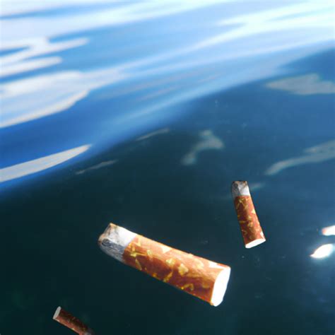 Microplastiques et mégots de cigarette dans l'océan