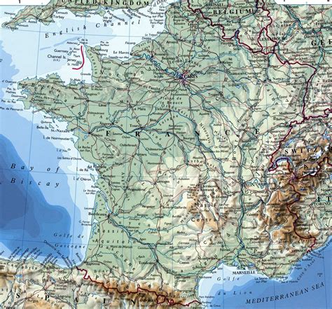 Plan détaillé de la France montrant la localisation de la Loire-Atlantique