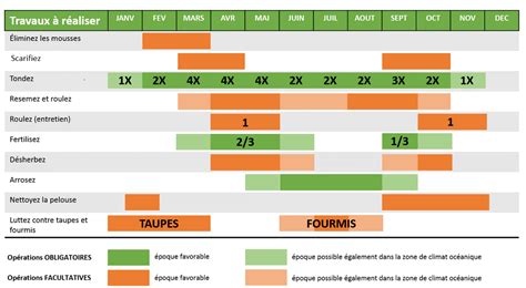 calendrier tonte pelouse