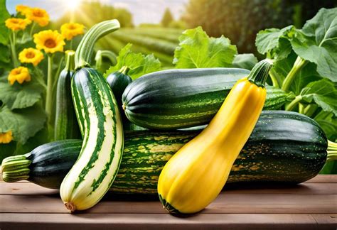 Différents stades de récolte de la courgette
