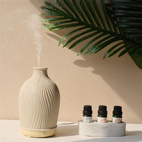Diffuseur d'huiles essentielles avec des citrons et des fleurs de citronnier