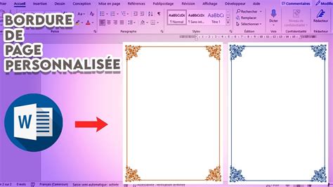 Bordures de page dans Word