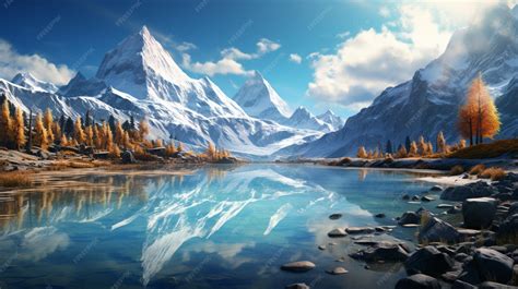 paysage de montagne enneigé avec un alpiniste