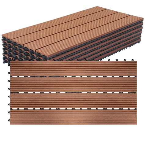 Exemples de dalles clipsables en différents matériaux (bois, composite, gazon, pierre)