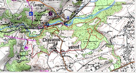Carte de localisation de Chavanod et des environs