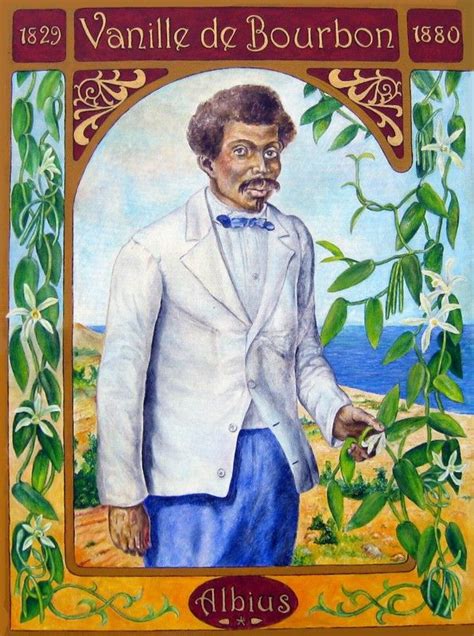 Portrait stylisé d'Edmond Albius jeune