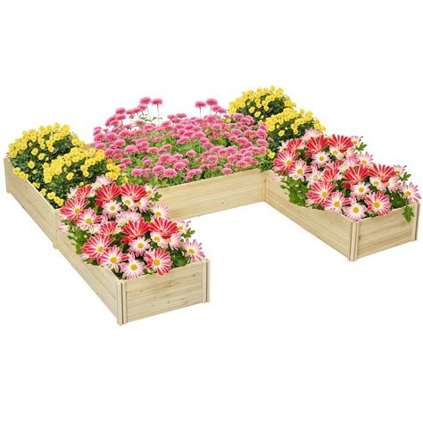 Jardinières modulaires en bois