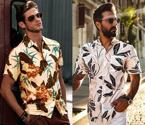 Infographie : Idées de tenues avec une chemise hawaïenne