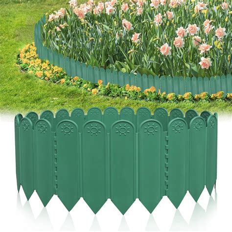 Clôture de jardin en plastique moderne et colorée