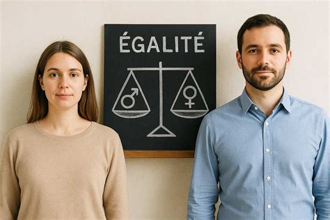 deux couples avec des écarts d'âge différents, homme plus âgé et femme plus jeune, puis femme plus âgée et homme plus jeune, illustrant la disparité de perception