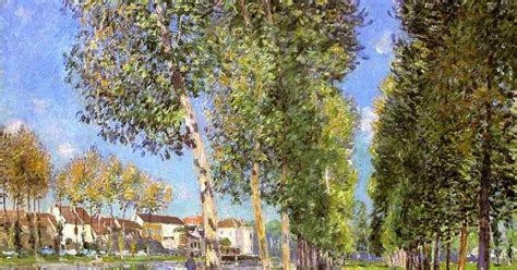 Allée de peupliers aux environs de Moret-sur-Loing