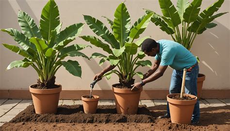 Baobab en pot et en pleine terre