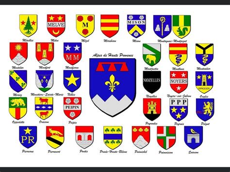 Blason avec des étoiles héraldiques