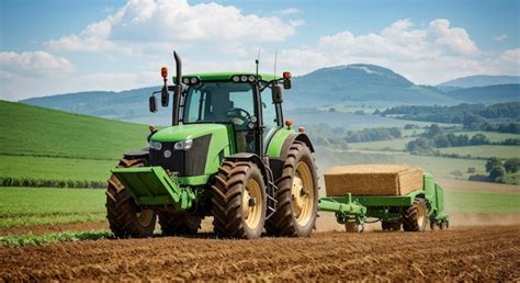 Tracteur compact en action dans un champ