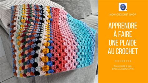 Illustration d'une couverture au crochet avec une bordure complexe