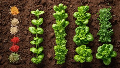 Un schéma illustrant les différentes méthodes de semis : en ligne, en poquets, à la volée.