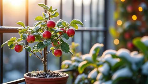 Dahlia nain en pot sur un balcon