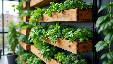 potager vertical dans la cuisine