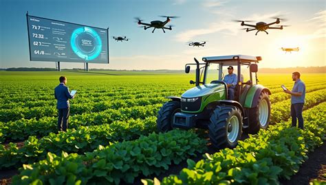 Photo illustrant l'intégration de nouvelles technologies dans l'agriculture de précision
