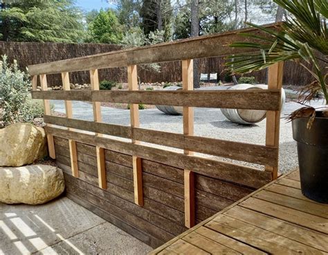 rampe de jardin en bois