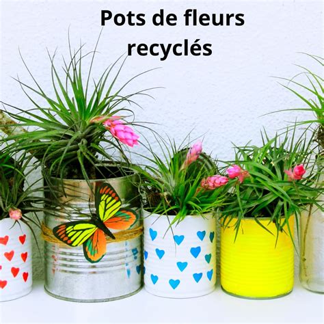 pots de fleurs recyclés