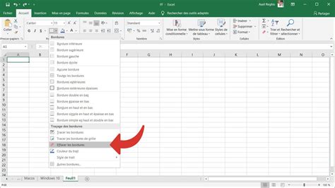 Simulation padding avec bordure Excel