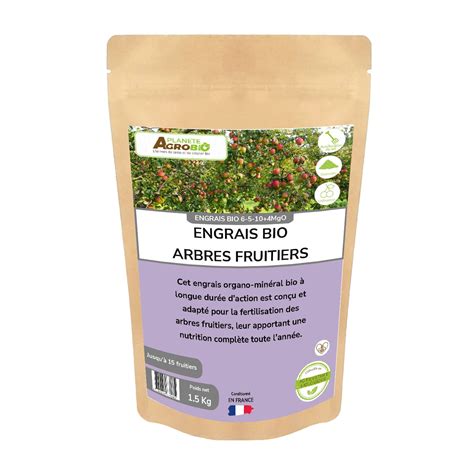 Diagramme NPK pour arbres fruitiers