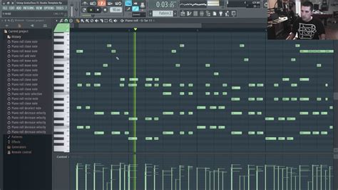 FL Studio piano roll with notes