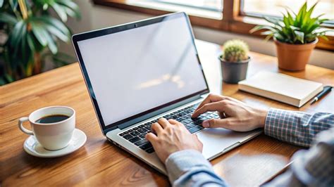 personne écrivant un article sur un ordinateur portable