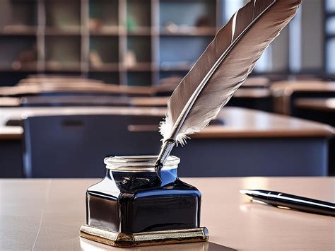 une plume et un encrier symbolisant la fin d'un article