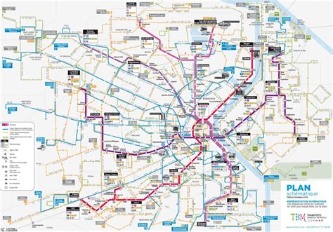 Plan schématique des transports en commun de Chambéry