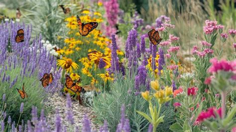 Un massif fleuri pour attirer les papillons