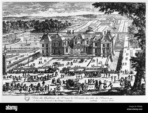 Gravure du Château de Vaux-le-Vicomte
