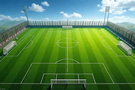 Terrains de football avec marquages FIFA