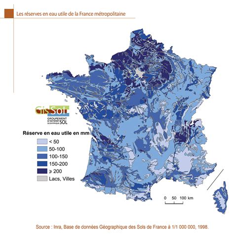 Carte des ressources en eau du Vaucluse