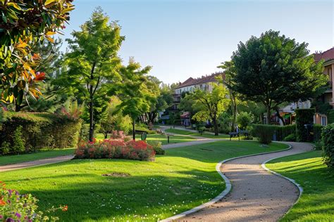 Plan du Lavandou avec ses espaces verts et parcs