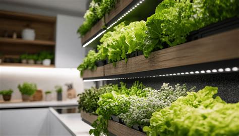Potager vertical intérieur près d'une fenêtre