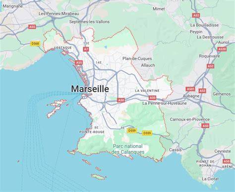 Carte des pépinières et jardineries autour de Marseille