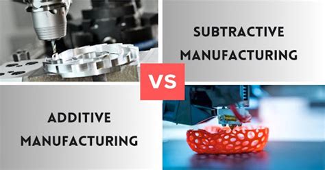 Comparaison fabrication additive et soustractive