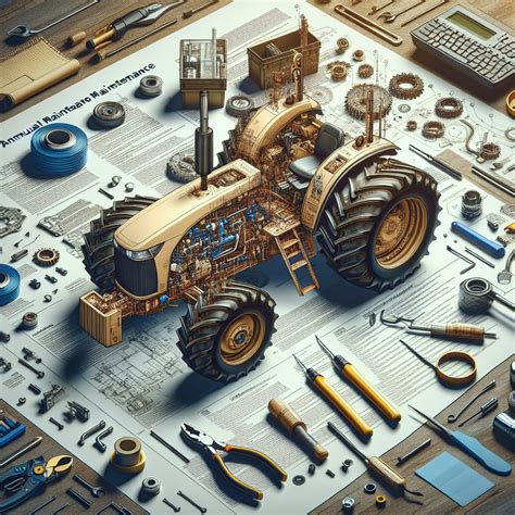Infographie sur l'entretien préventif des tracteurs agricoles