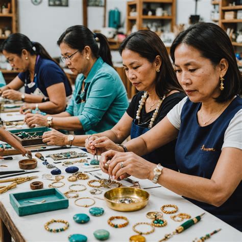 Atelier de fabrication de bijoux artisanaux