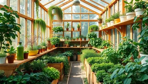 Intérieur d'une serre moderne en Colombie-Britannique