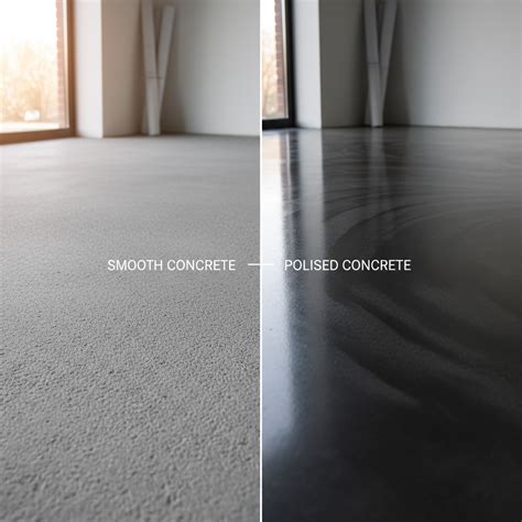Comparaison entre le béton lissé et le béton quartz