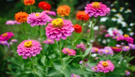 Jardin de fleurs colorées