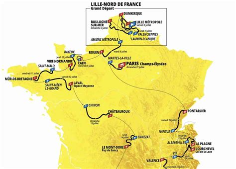 Carte des cols emblématiques de France