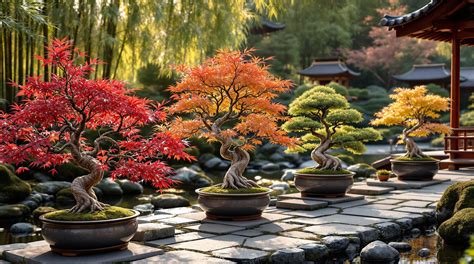 Un bonsaï d'érable du Japon sous une toile d'ombrage